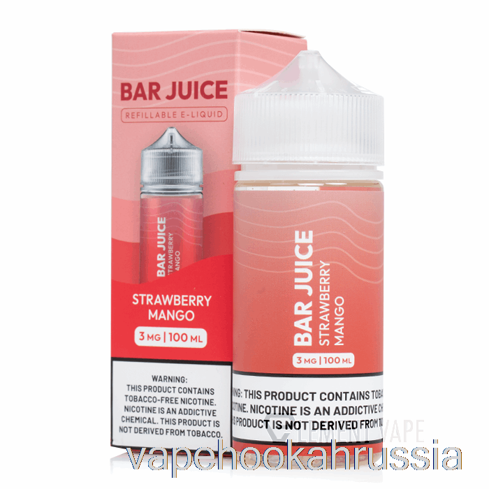 Vape Russia клубника манго - сок в баре - 100мл 3мг